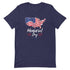 Memorial Day American Flag Short-sleeve unisex t-shirt - Mainstream Freedom